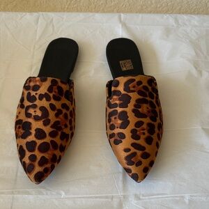 Leopard Print Women's Mules